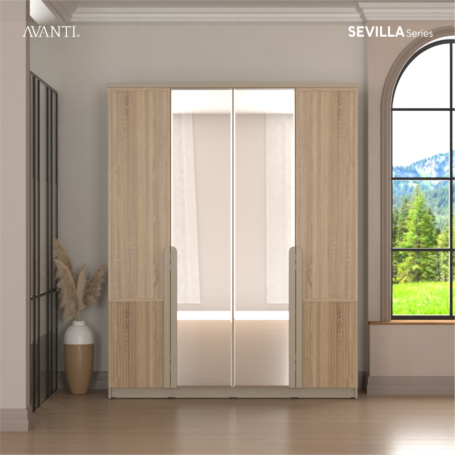 Wardrobe_Lemari Pakaian_Sevilla LP 400_Sevilla_Avanti Furniture