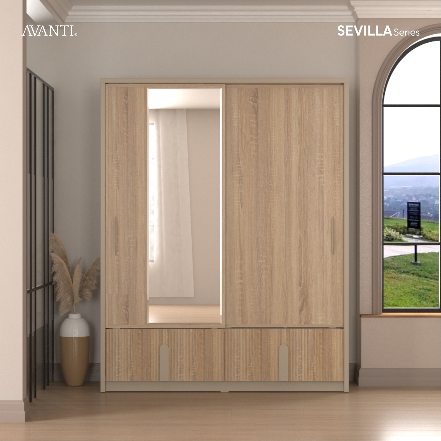 Wardrobe_Lemari Pakaian_Sevilla SL 160_Sevilla_Avanti Furniture